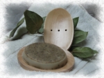 Oval Wooden Soap dish - Product Image