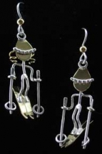 Skier Earrings - Product Image