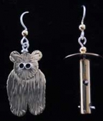 Bear & Feeder Earrings - Product Image
