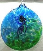 Van Glow Blue and Green Suncatcher - Product Image