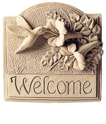 Hummingbird Welcome Indoor-Outdoor Plaque - Product Image