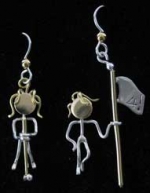 Golfer Earrings - Product Image