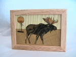 Marquetry Top Box (5 X 4) - 'The Moose' - Product Image