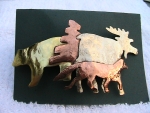 Woodlands Barrette - Mixed Metal - Product Image