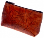 Leaf Leather Cosmetic Bag - Style 901 - Product Image