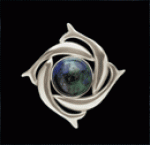 Earthsong With Azurite and Malachite Pendant (Small)