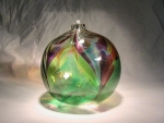 Art Nouveau Oil Lamp - Green - Product Image