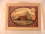 Marquetry Top Box (8 X 6) - 'The Farm' - Product Image