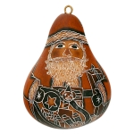 Santa - Petite Carved Gourd Box - Product Image