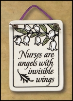 Nurses are Angels Mini Charmer Plaque - Product Image