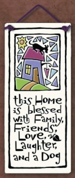 This Home is Blessed Small Tall Plaque - Product Image