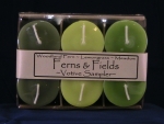 Votive Candle Sampler Six Pack - Ferns and Fields - Product Image
