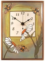 Daisy Bee Ceramic Wall Clock - Product Image