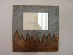 Natural Slate Photo Frame- Trees