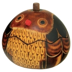 Owl - Petite Carved Gourd Box - Product Image