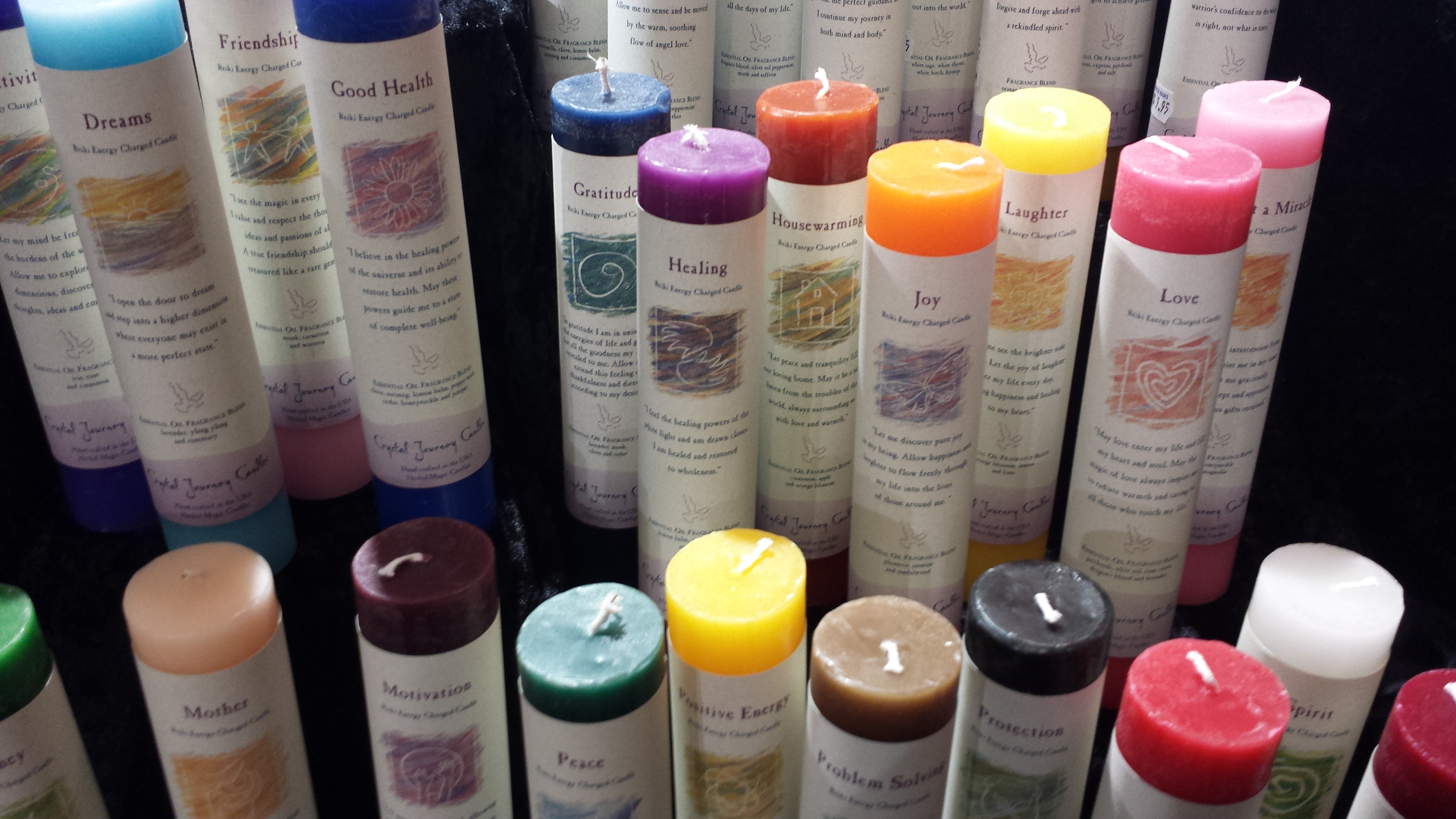 Reiki Energy Charged Candles , Fiddleheads shop
